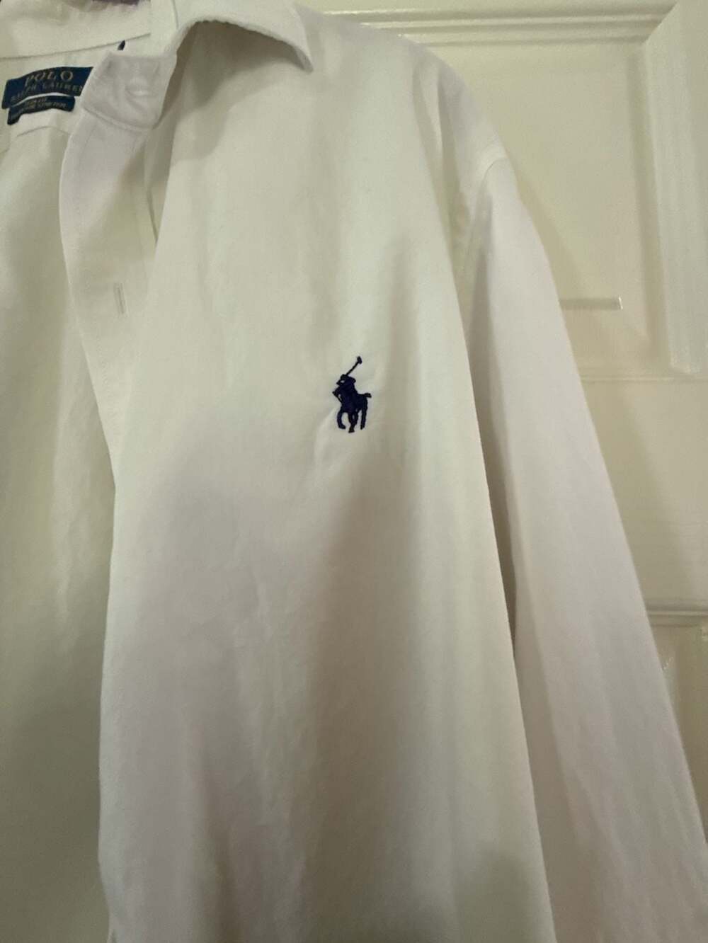 Polo Ralph Lauren Button-Down Shirt Size 17 34/35 White Slim Fit
